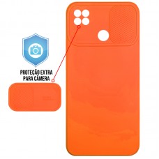 Capa para Motorola Moto G9 Power - Emborrachada Cam Protector Laranja